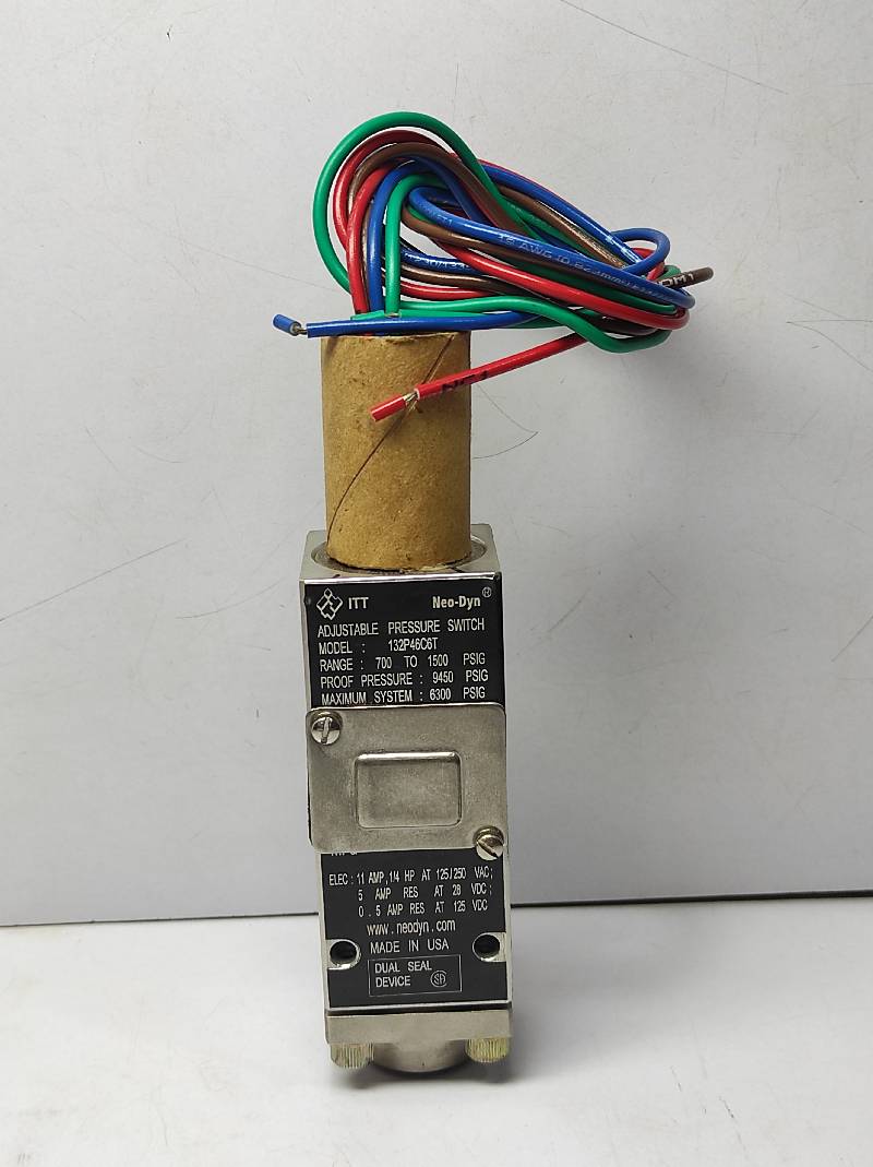 ITT Neo-Dyn 132P46C6T Adjustable Pressure Switch