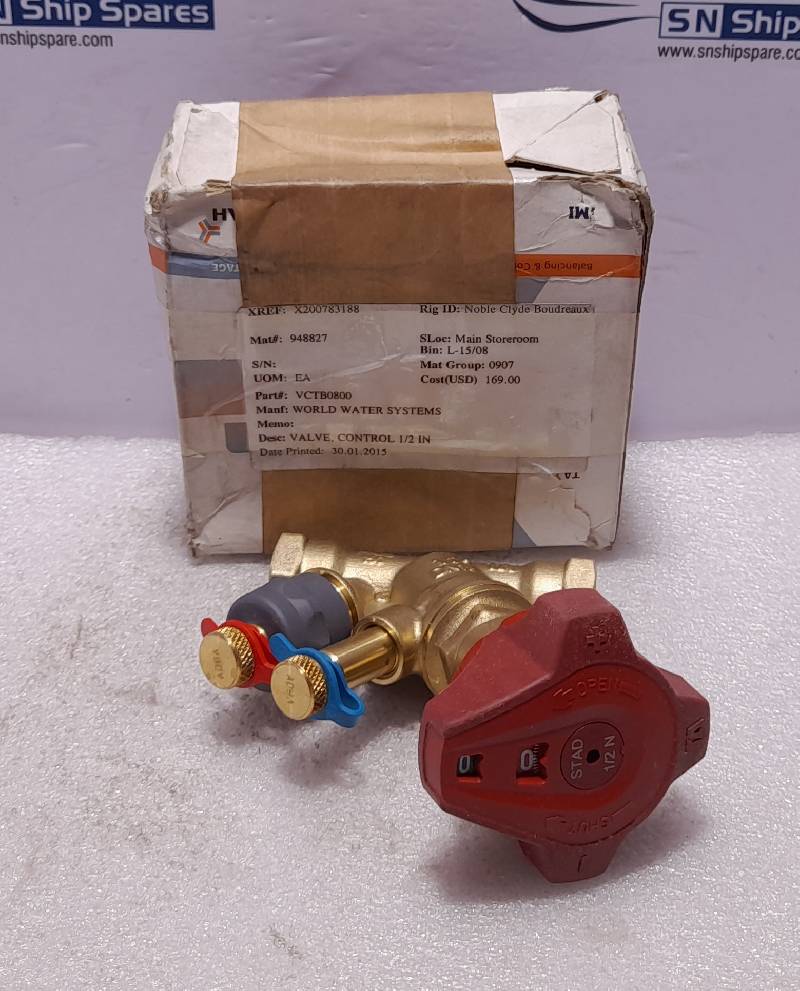 World Water System VCTB0800 Control Valve ½In STAD ½In