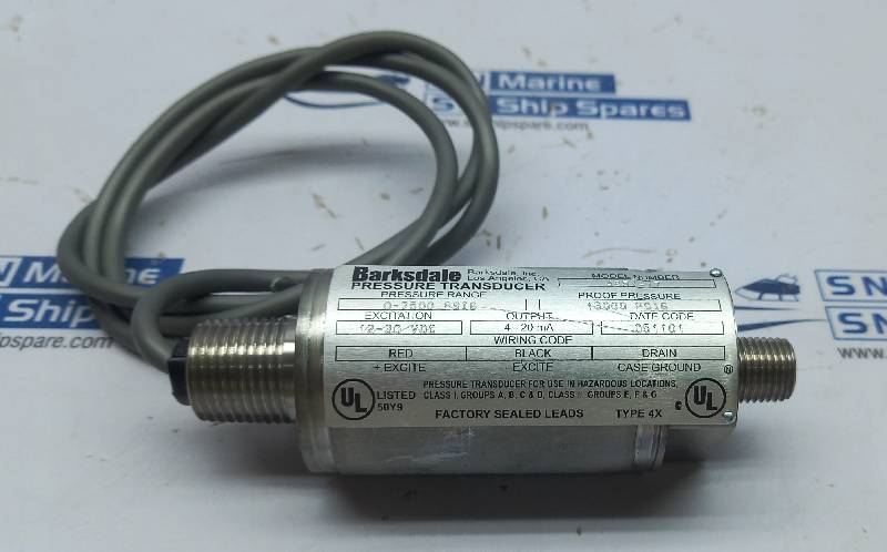 Barksdale 425X-17 Pressure Transducer 0-7500Psig 12-30Vdc NOV 6550175