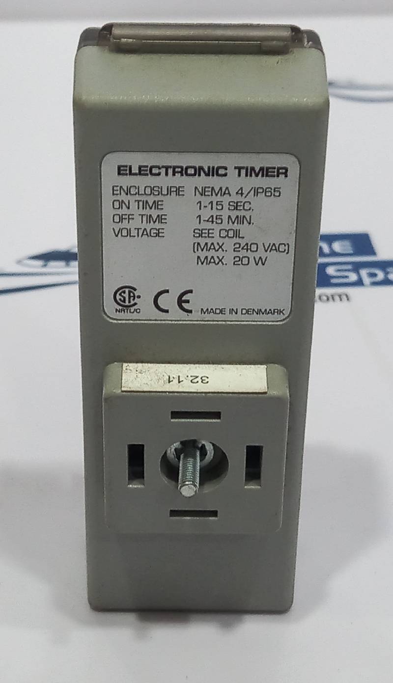 Electronic Timer NEMA4/IP65 On time: 1-15sec Off Time: 1-45Min Max 240Vac Max.20W