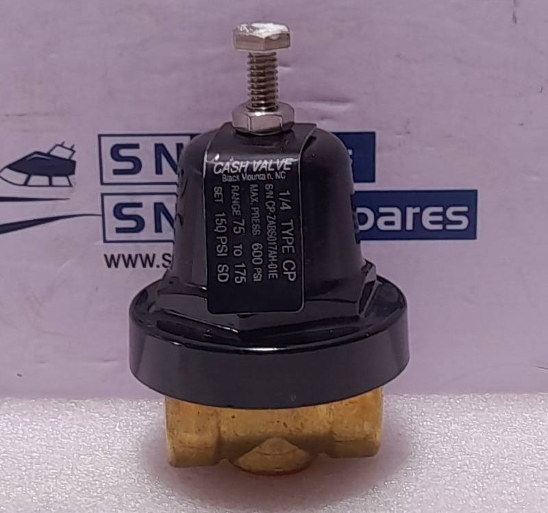 Cash Valve CP ¼ Pressure Regulating Valve Max 600 PSI Range 75 To 175 Quincy 21969-2