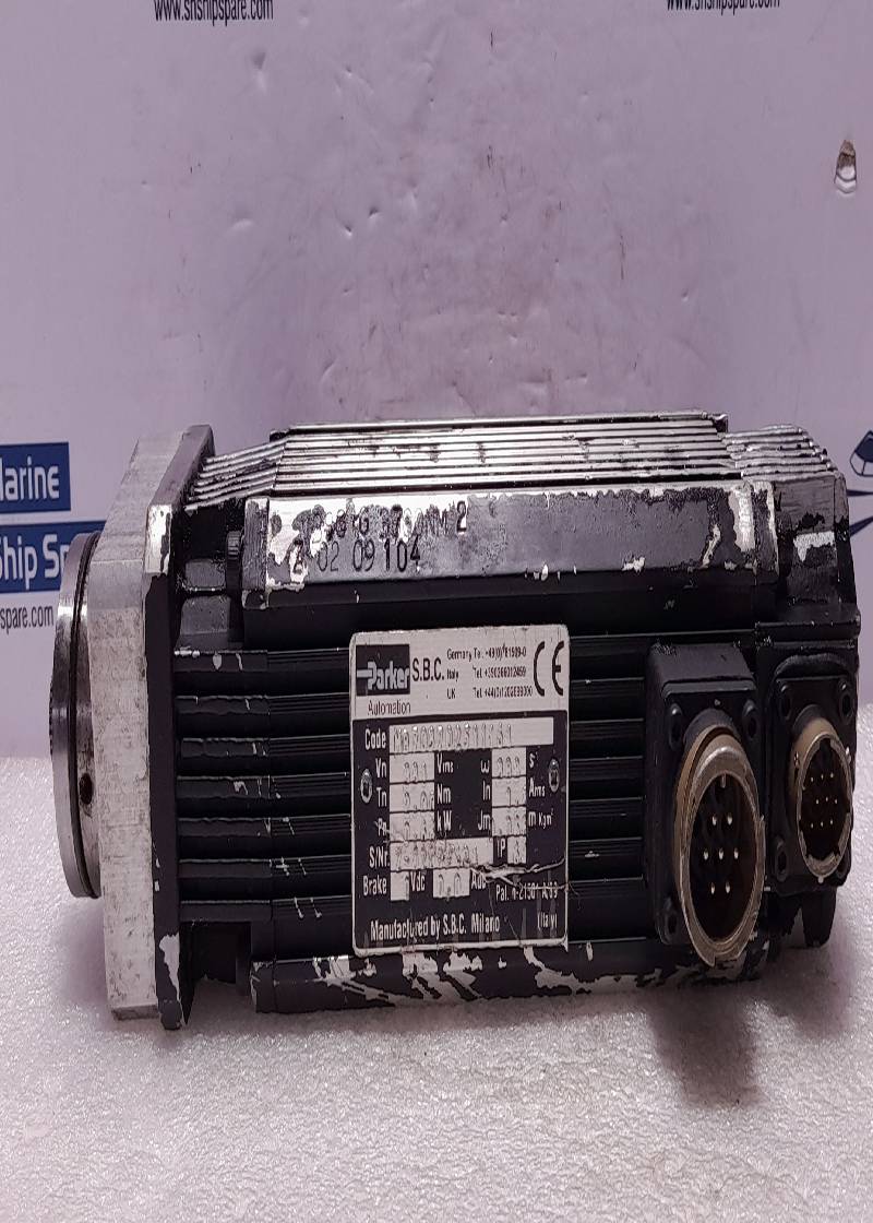 Parker MB703702511164 Servo Motor Vn 331 Vrms In 1.3 Arms Tn 2.00 Nm Pn 0.66kW