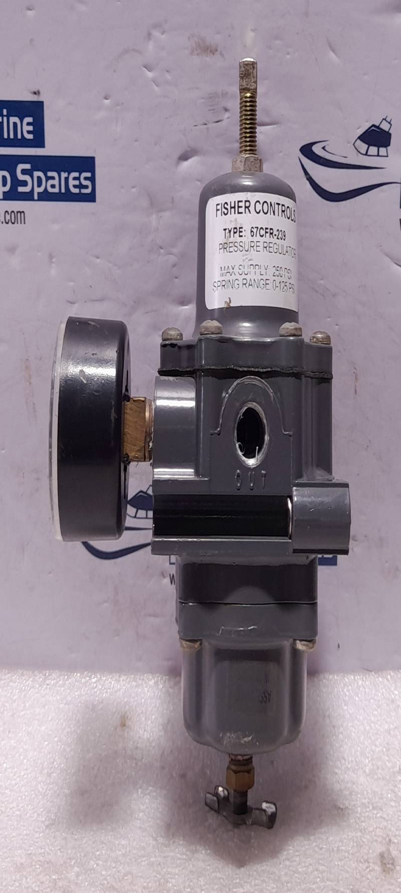 Fisher 67CFR-239 Pressure Regulator Max Supply 250 PSI Spring Range 0-125 PSI  