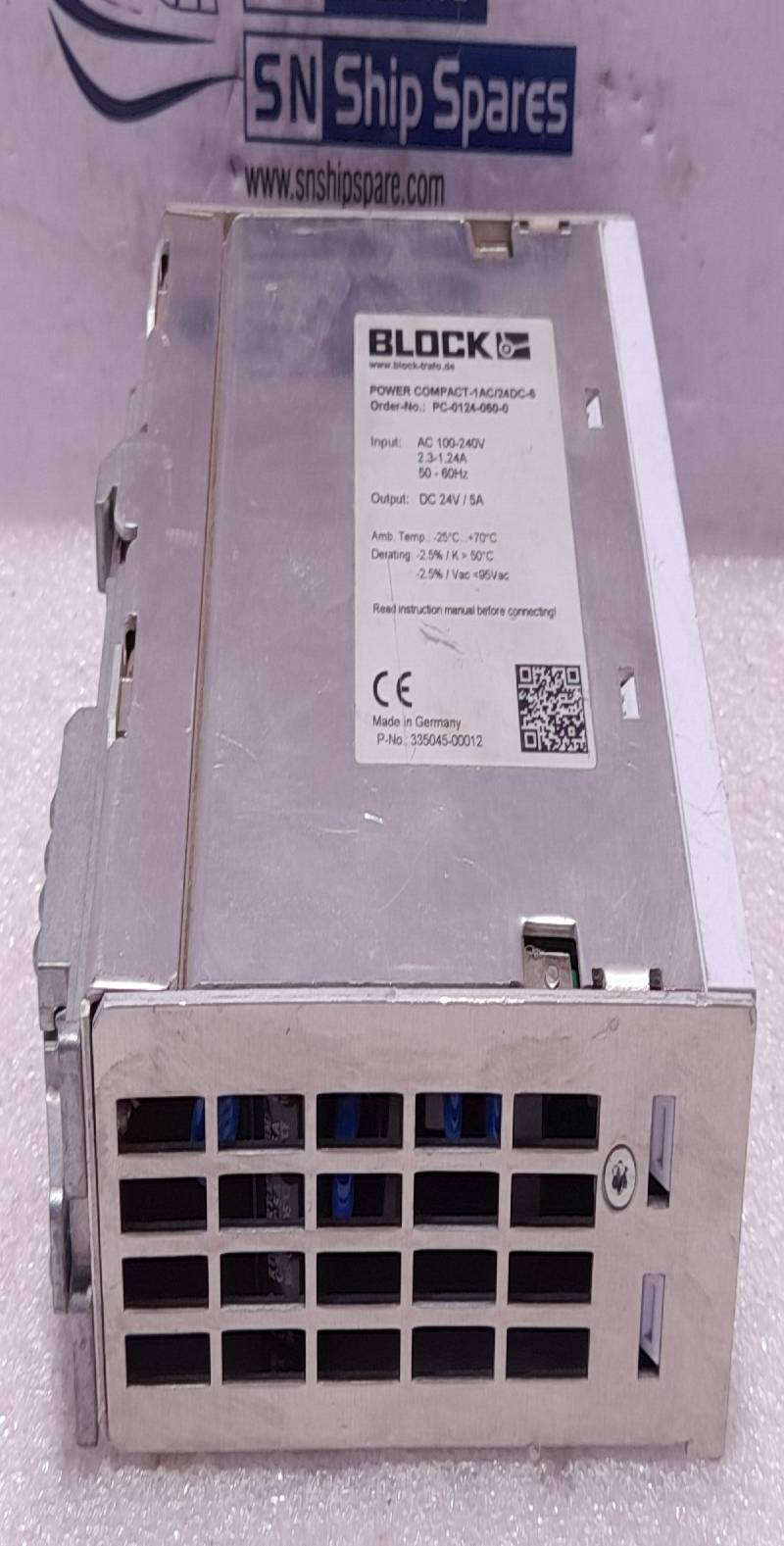 Block PC-0124-050-0 Primary Switching Power Supply AC 100-240V 50/60Hz