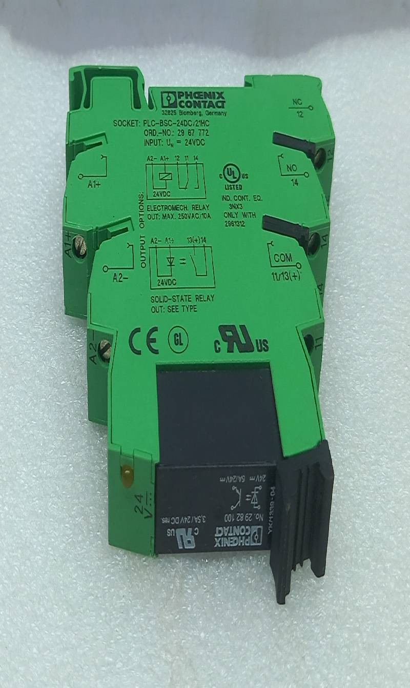 Phoenix Contact PLC-BSC-24DC/21HC Solid State Relay Socket 24Vdc