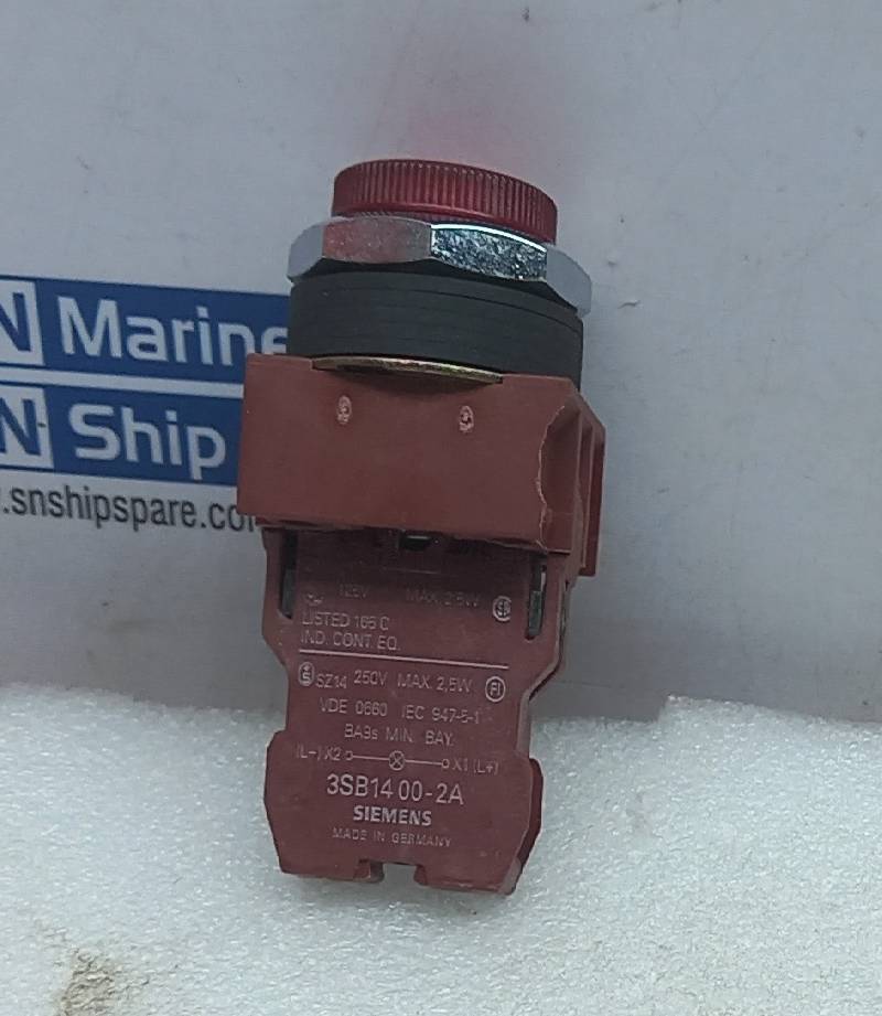 Siemens 3SB14 00-2A Indicating Reed Light 250V Max.2,5W Varco 915482