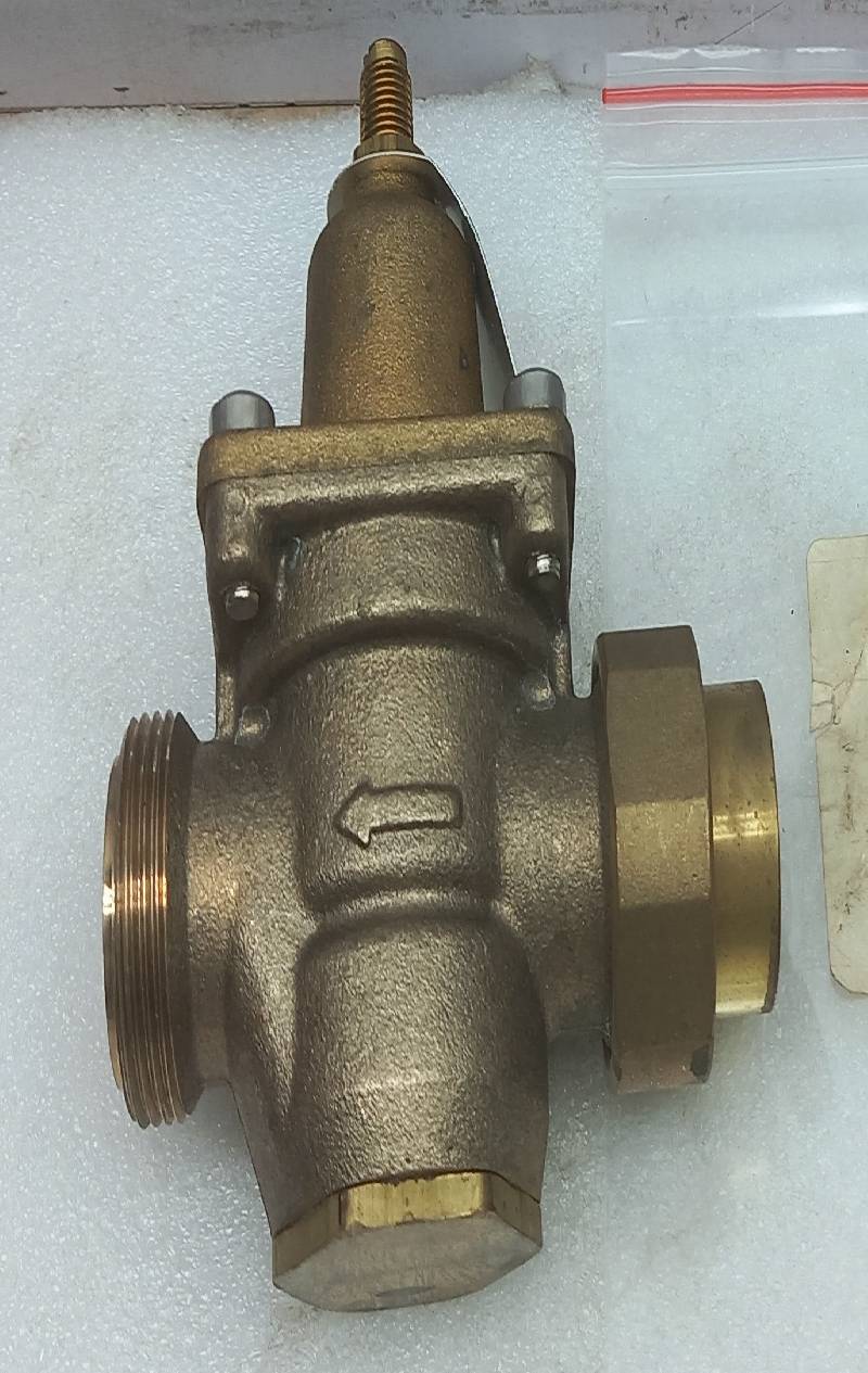 Watts Regulator N35B Pressure Regulator Valve Size ¾ Set: 50Psi Range: 25-75Psi