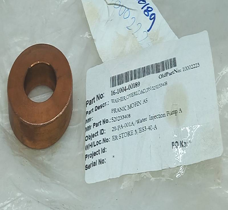 Frank Mohan 529233408 Overload Washer 8PCs In Lot