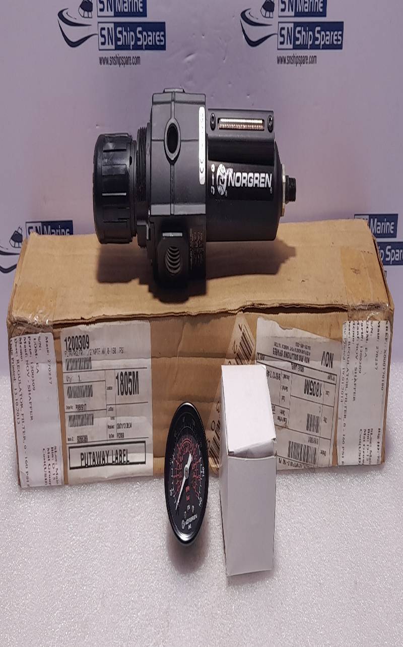 Norgren Excelon B73G-4AK-AD3-RMG Filter/Regulator With 0-150 PSI Gauge NOV 1200309