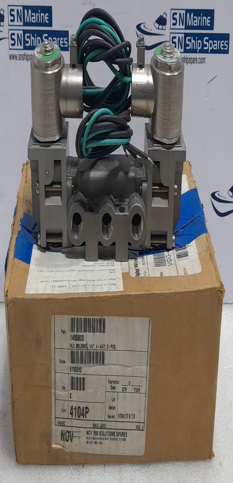 Versa VGG-4322-316-XN-A120 Four Way Valve 120V 60Hz 5.6W NOV 1405820