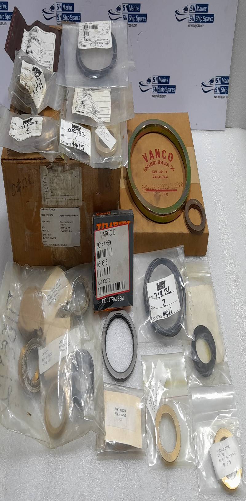 NOV 718636 Repair Kit 3In 15M T-B Valve Varco 718636 Spare Part Kit 3-15M T-B VLV 2YR