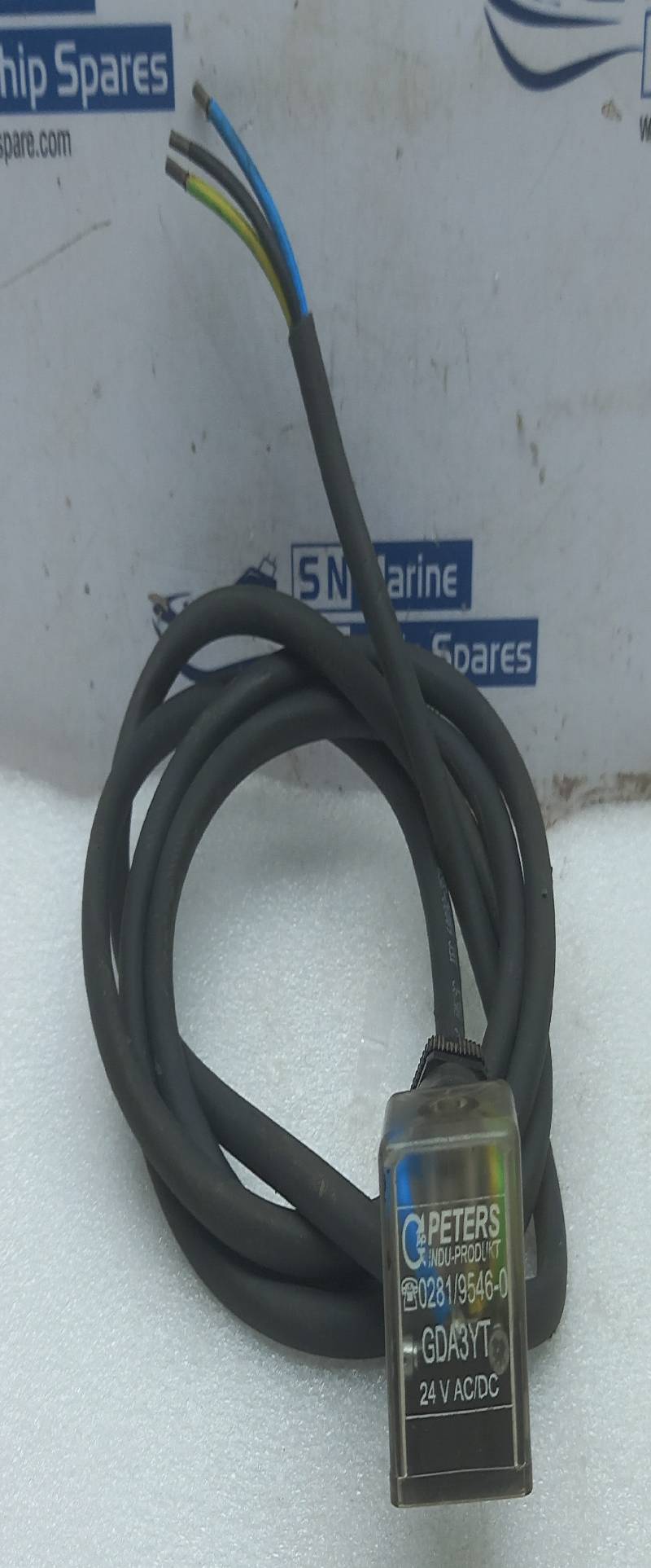 Peters GDA3YT Solenoid Connector 24V AC/DC