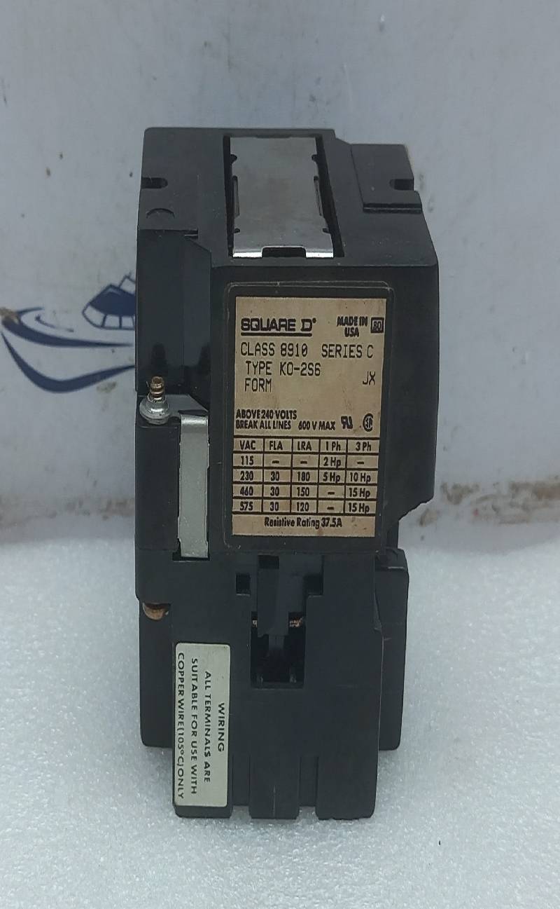 Square D Class 8910 K0-2S6 Definite Purpose Contactor