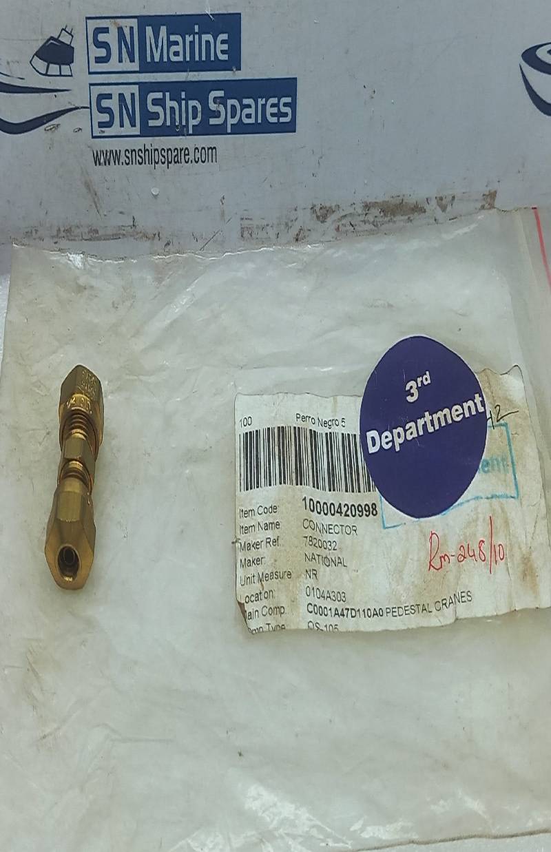 Eaton 1/4 Tube O.D., D.O.T. Air Brake Compression Union 3 Pcs / Lot