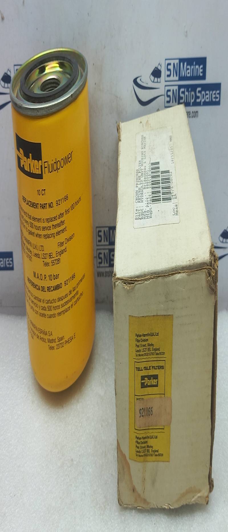 Parker 921166 Return Line Filter