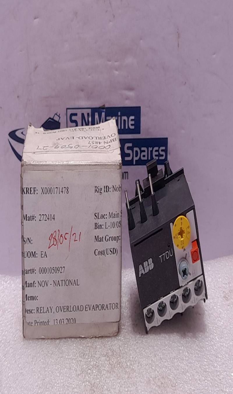 ABB T7DU Overload Relay Evaporator 2.4-4.0A