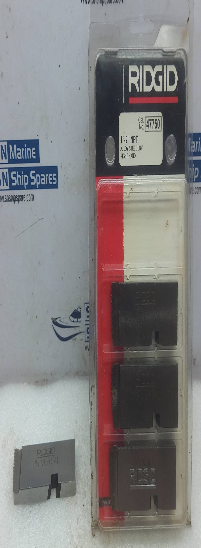 Ridgid 47750 1”-2” NPT Alloy Steel UNV Right Hand 4PCs In Lot