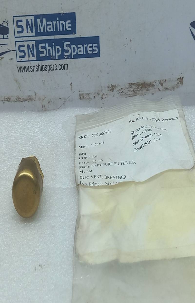 Omnipure Filter 22246 Vent Breather 3PCs In Lot