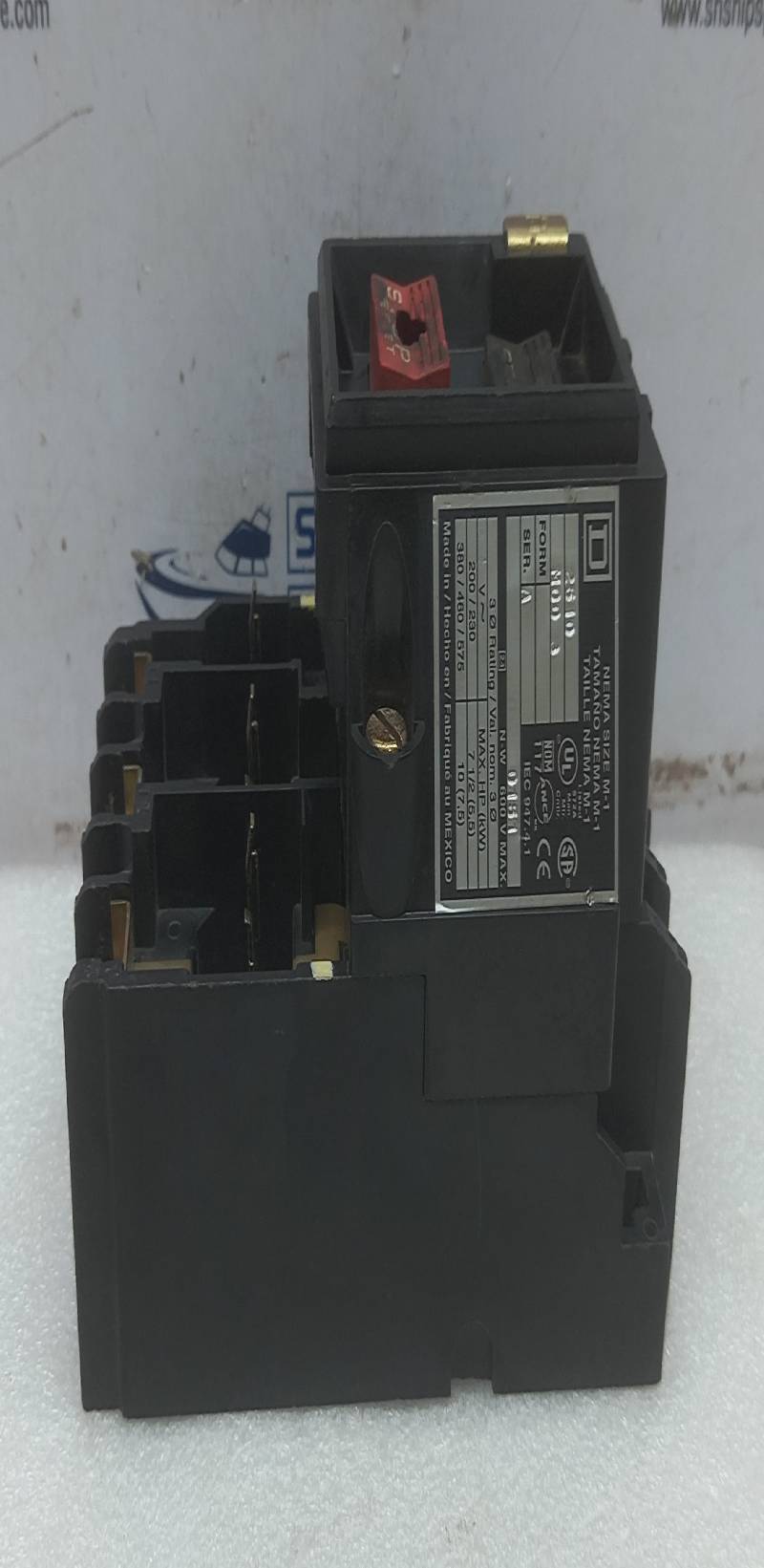 Square D 2510MC03 Manual Motor Starter NEMA Size M-1 SER.A 600V MAX
