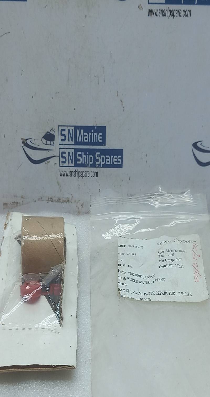 World Water System VRKA0800 Valve Parts Repair Kit For 1/2Inch