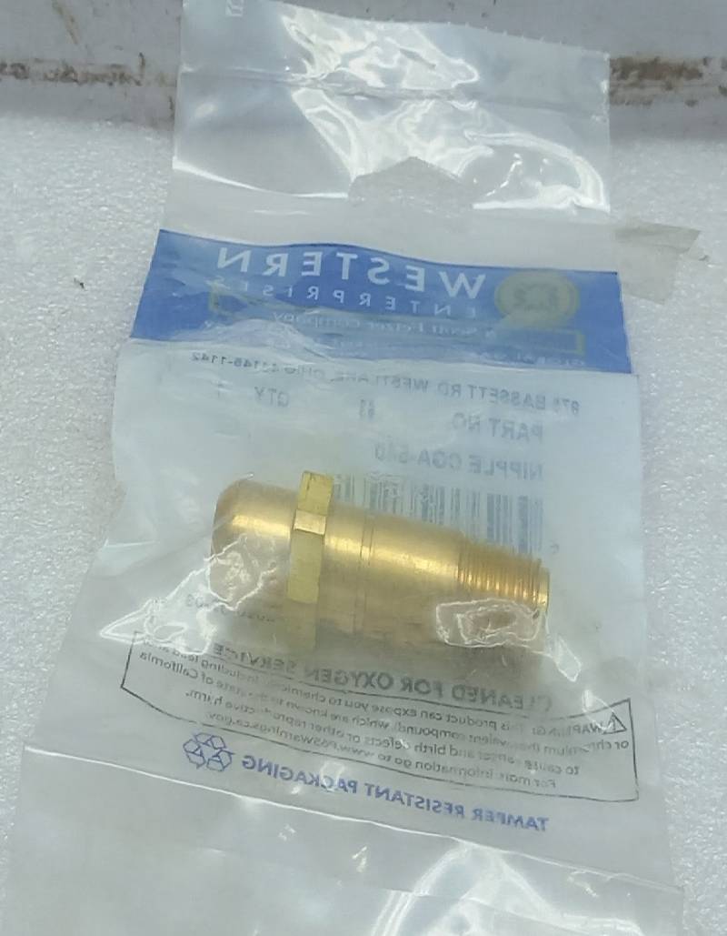 Western Enterprises 63 Nipple CGA-540 4PCs In Lot