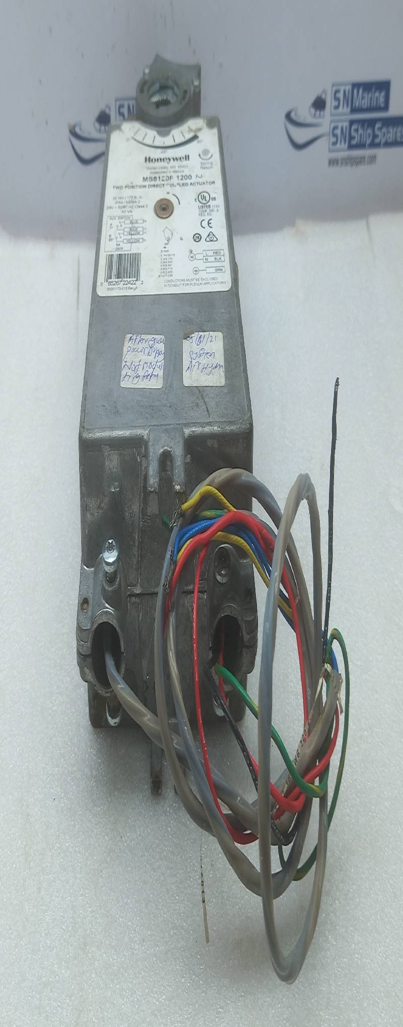 Honeywell MS8120F 1200 Two Position Direct Coupled Actuator Rev H