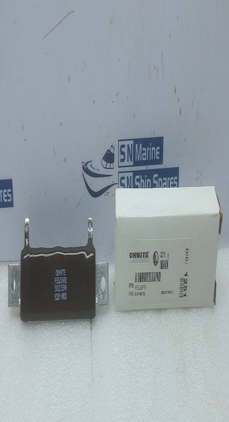 Ohmite F55J50RE Resistor 50Ω 55W 1302MEX 5PCs In Lot