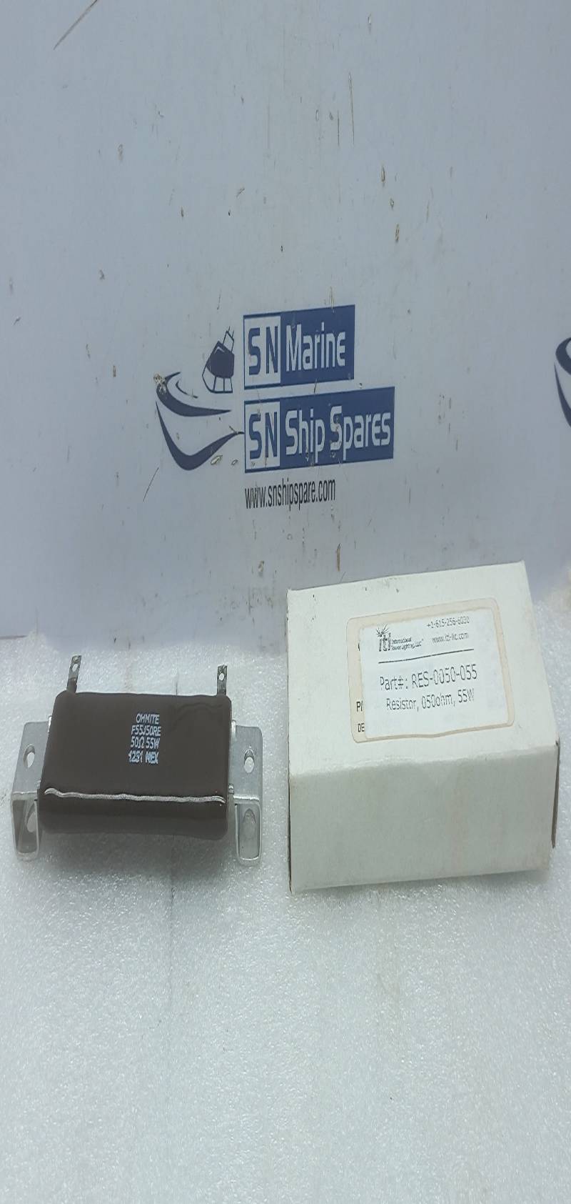 Ohmite F55J50RE Resistor 50Ω 55W 1302MEX 5PCs In Lot