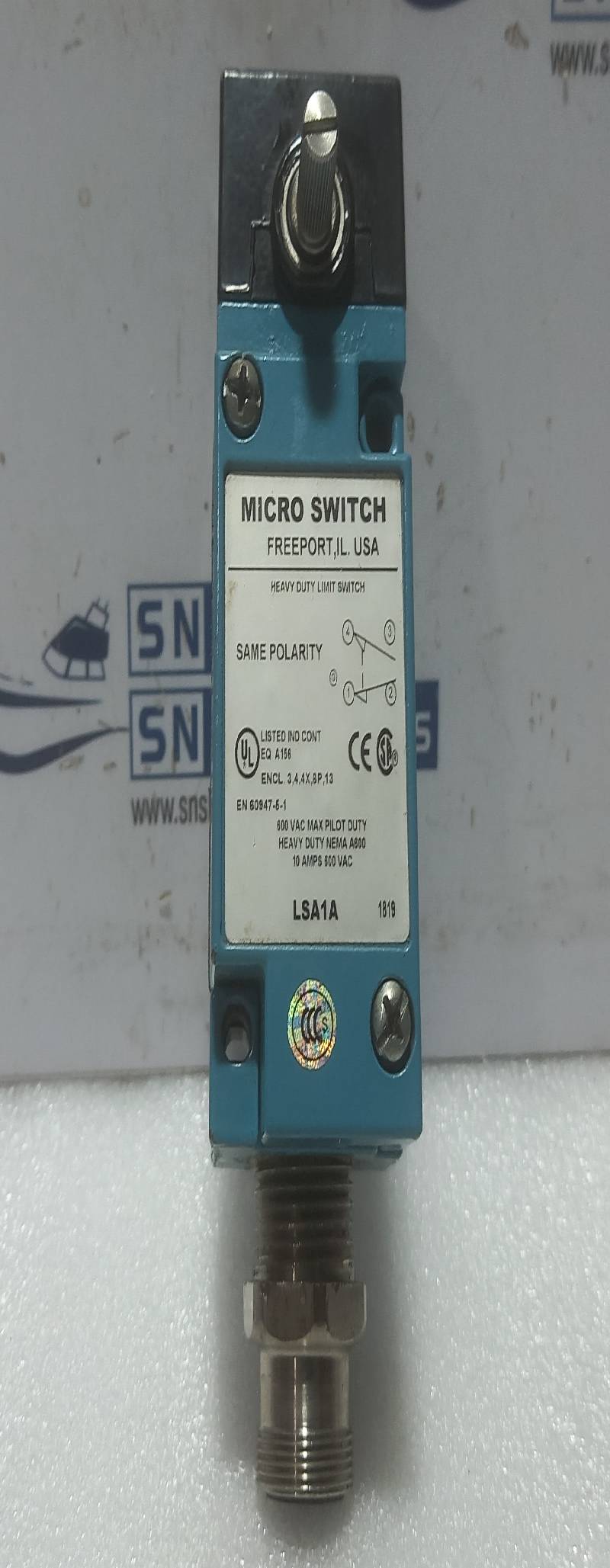 Micro Switch LSA1A Heavy Duty Limit Switch 600VAC 10AMPS