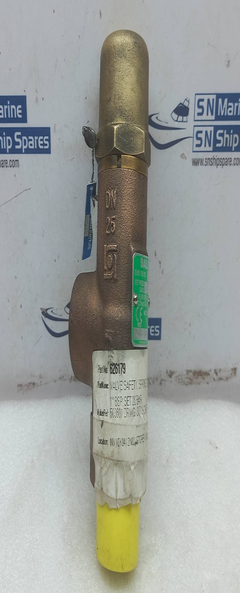 Bailey DN25 Fig 707 Safety Relief Valve Max Temp 224C