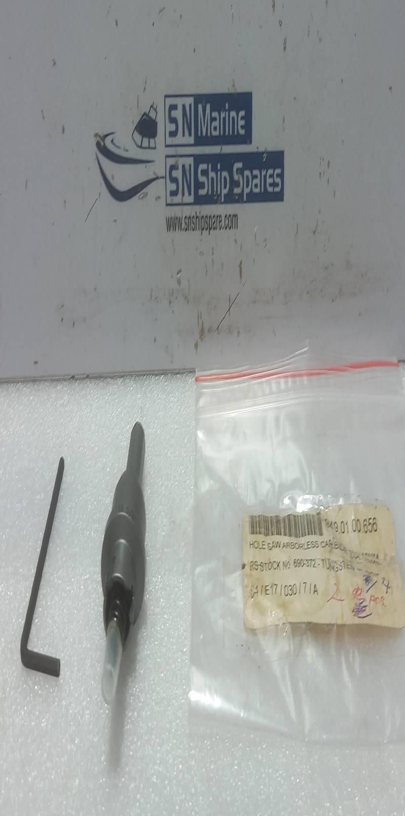 BLU-MOL 16mm Standard Tungsten Carbide Hole Cutter 5/8”RS Components 690-372