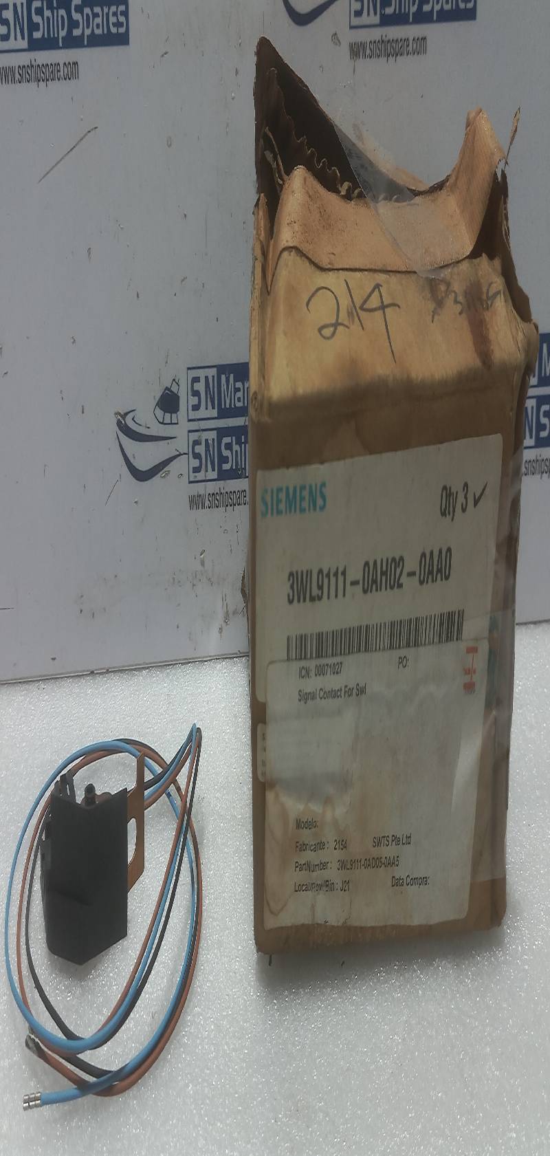 Danfoss 052F4030 Ignition Transformer Type: EBI4 Prim. 230V ac 0.25A 50-60Hz