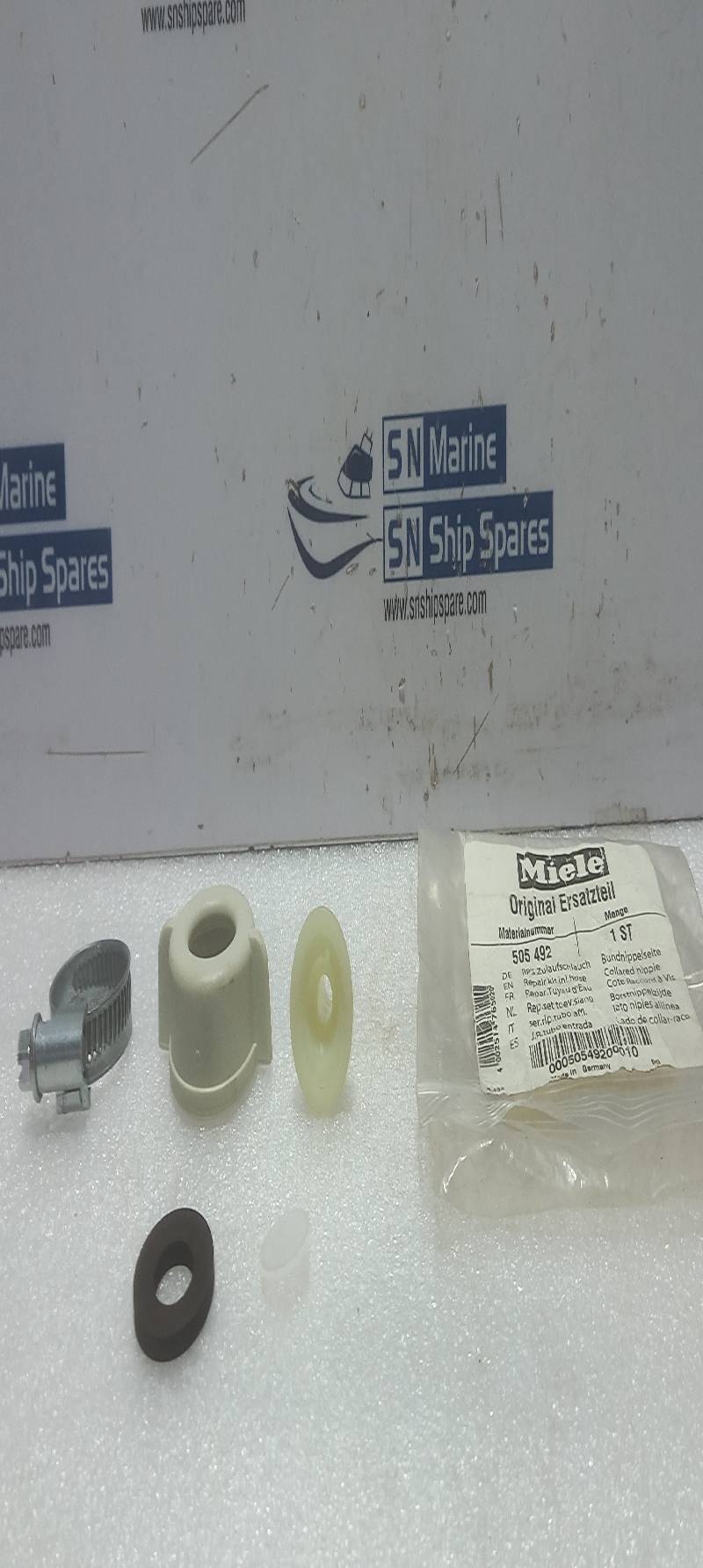 Miele 505 492 Repair Kit Inlet Hose Collared Nipple  505492