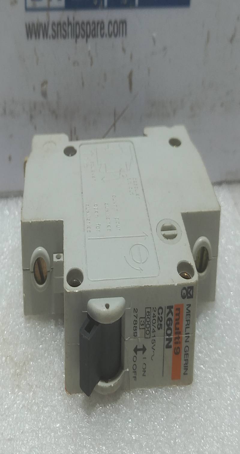 Merlin Gerin K60N C25 Miniature Circuit Breaker 240415V~ multi9 3PCs In Lot