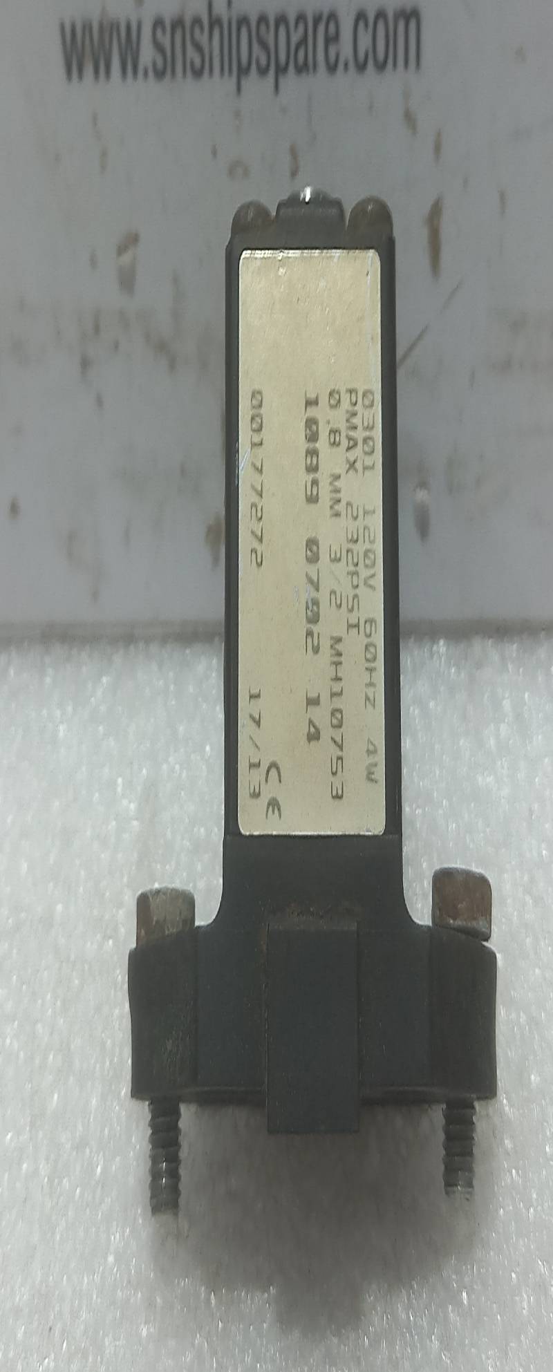 1089 0702 14 Solenoid Valve 120V 60Hz 4W 232 PSI Pmax 232Psi