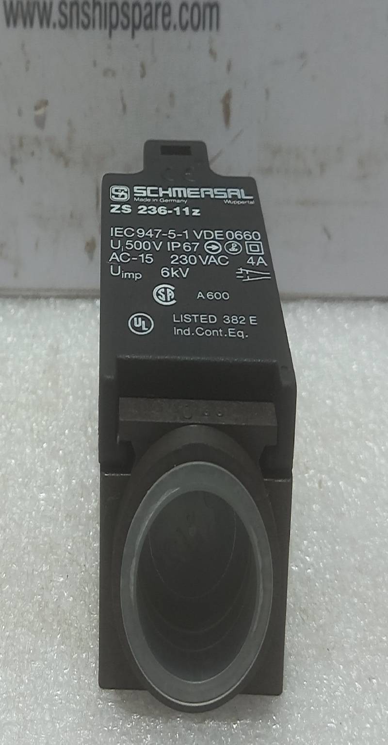 SCHMERSAL ZS 236-11z Plunger Limit Switch AC-15 230VAC 4A