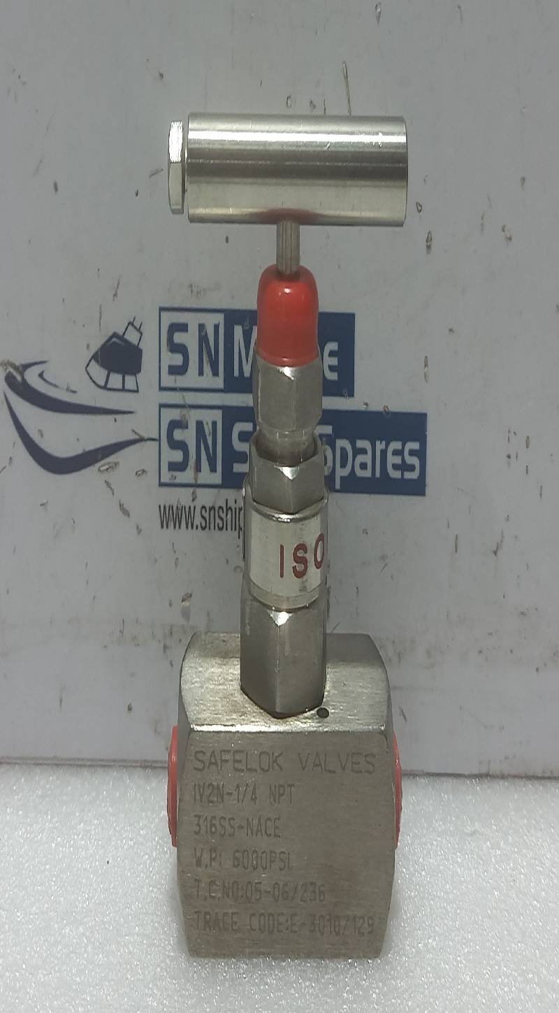 Safelok Valves IVN-1/4 NPT Manifold Needle Valve 316SS-NACE 6000Psi