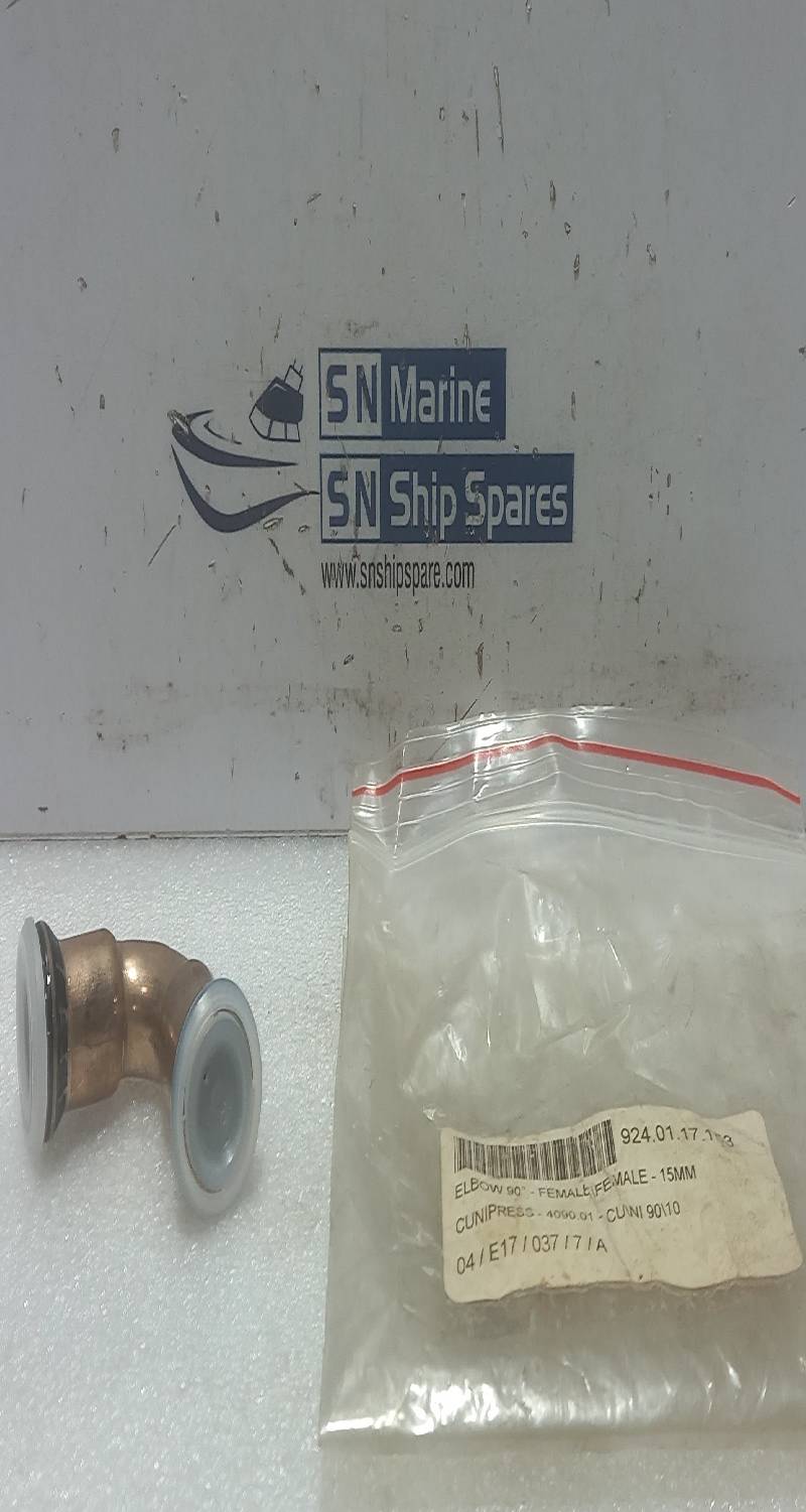 Gerebit Elbow 90°-Female -15mm CUNIPRESS 4090.01 10PCs In Lot