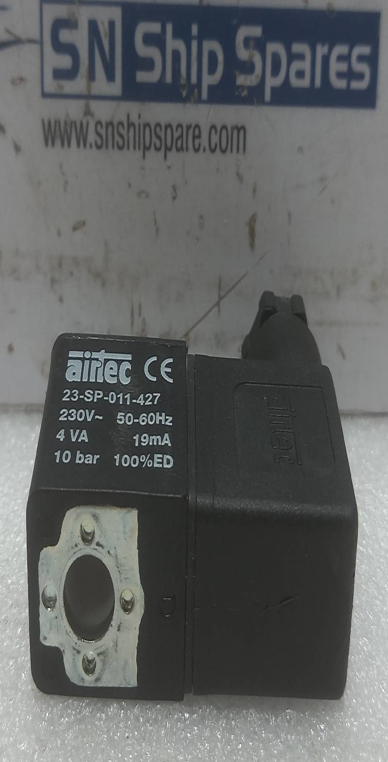 Airtec 23-SP-011-427 Solenoid Valve 230V~ 50/60Hz 4VA 19mA 10bar