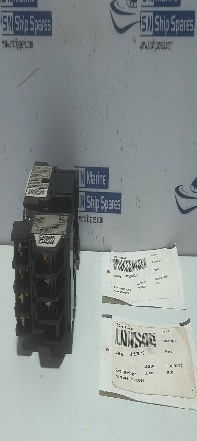 Fuji Electric SC-05 Magnetic Contactor 4NC0G0 100V 50Hz 100-110V 60Hz With TR-0N Overload Relay