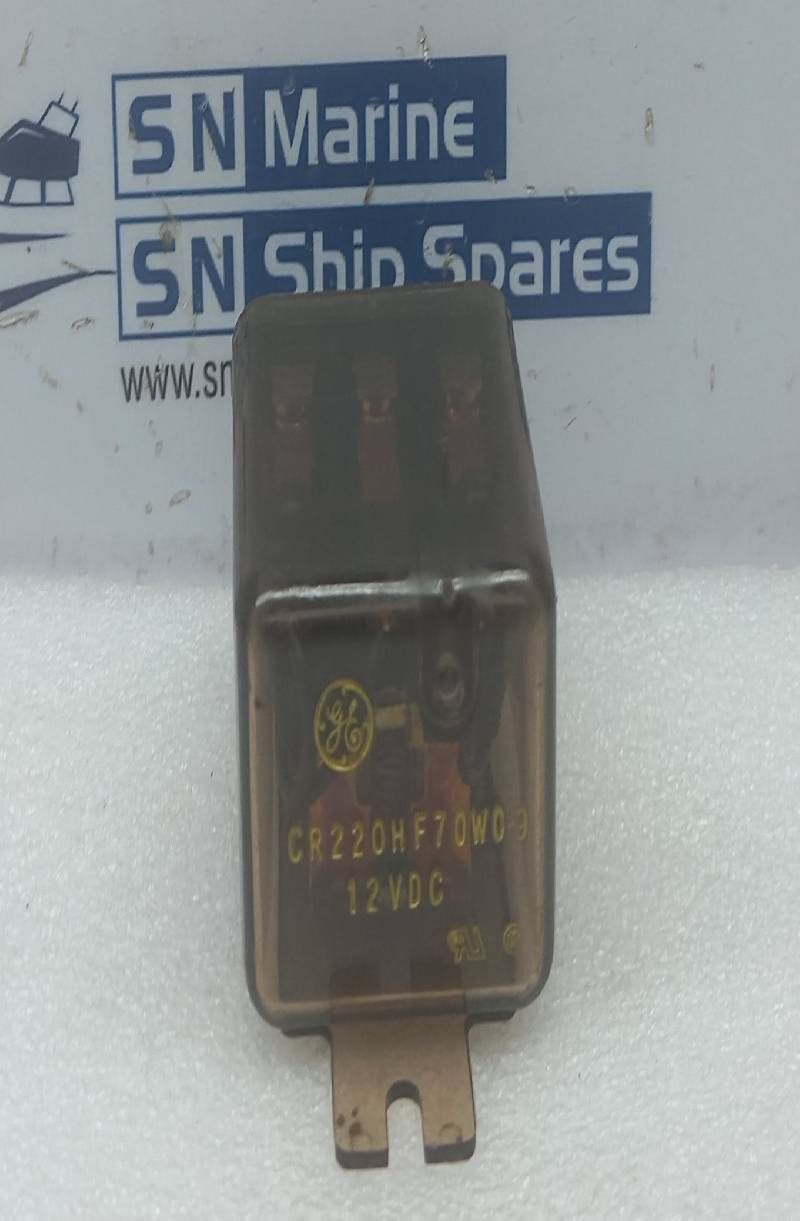 General Electric CR220HF70W09 Coil Relay 12VDC 2PCs In Lot