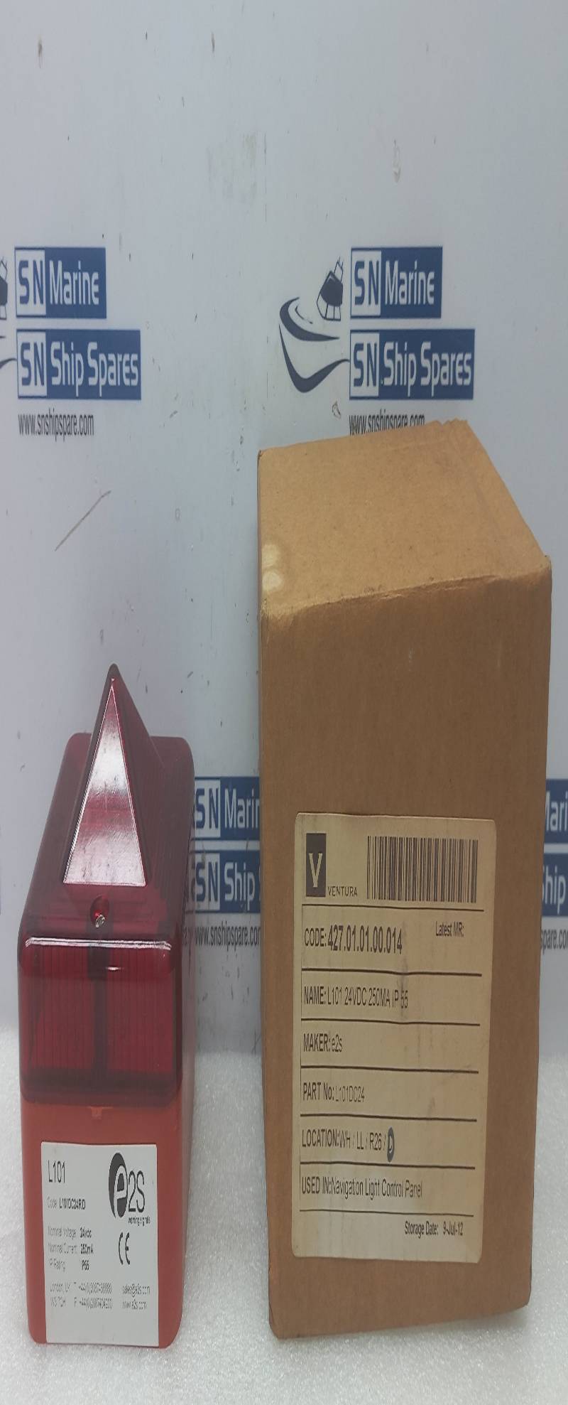 E2S Warning Signal L101 Xenon Beacon L101DC24 R/R Nominal Voltage 24vdc Nominal Current 250mA