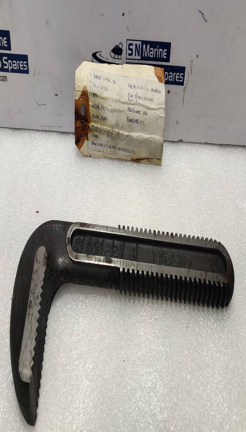Ridgid Tool 31695 Jaw For 24” Pipe Wrench Hook Alloy Steel