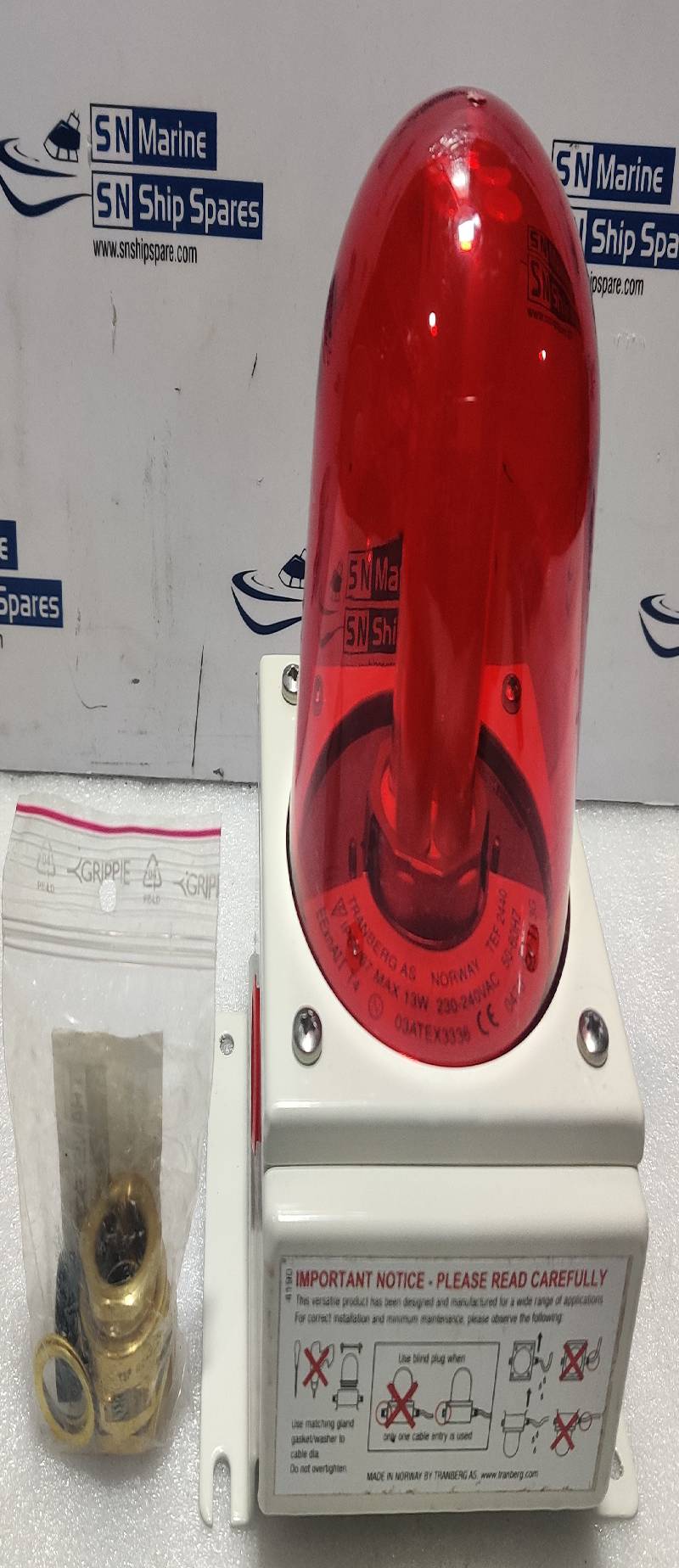 Tranberg 244002 TEF 2440 Red Helilight 230240Vac 5060Hz
