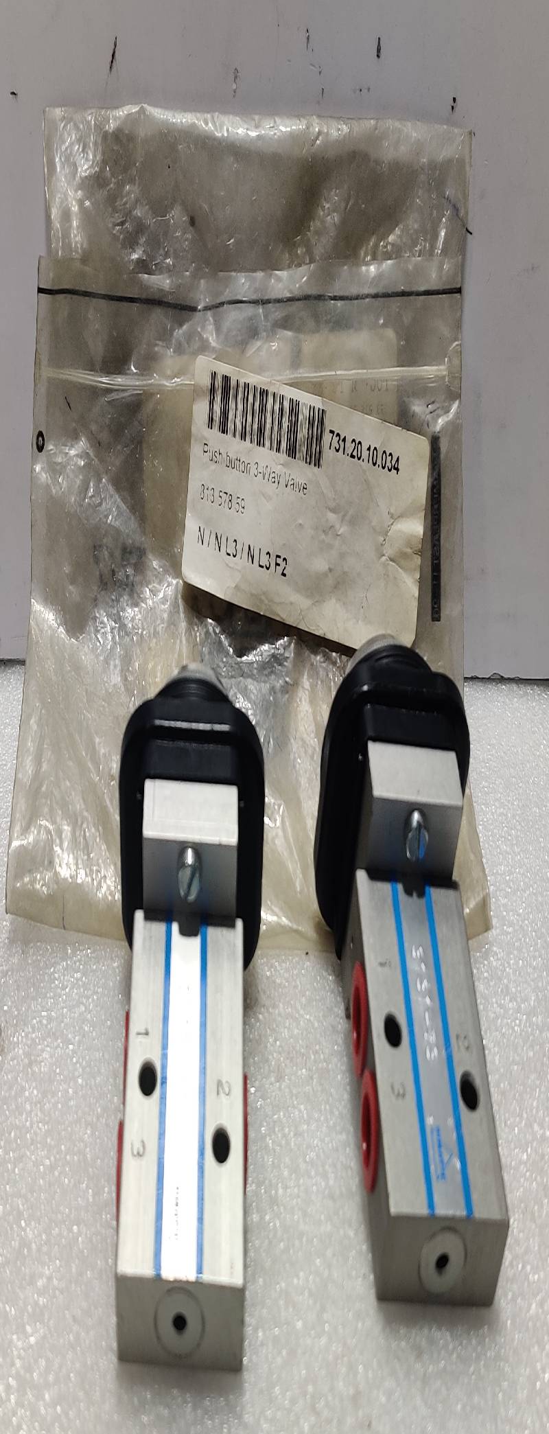 Pimatic 813-578-59 3-Way Push Button Valve 3131-73