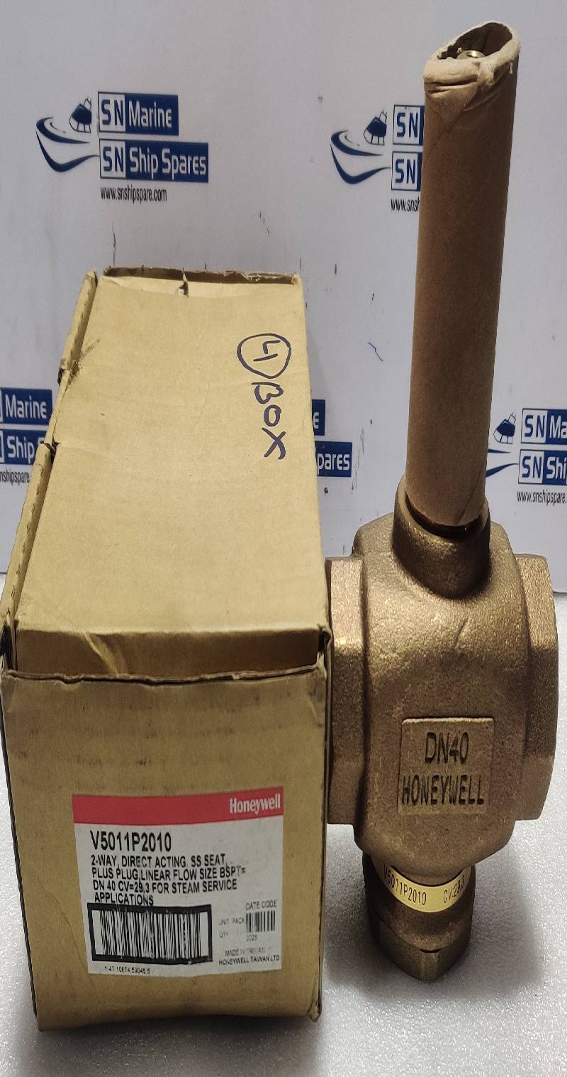 Honeywell V5011P2010 Tow Way Direct Acting SS Seat Plus Plug DN40