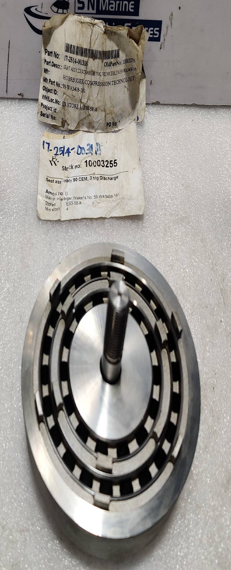 Hoerbriger 59-WA3408-181 Discharge Valve Sheet Assembly 3STG