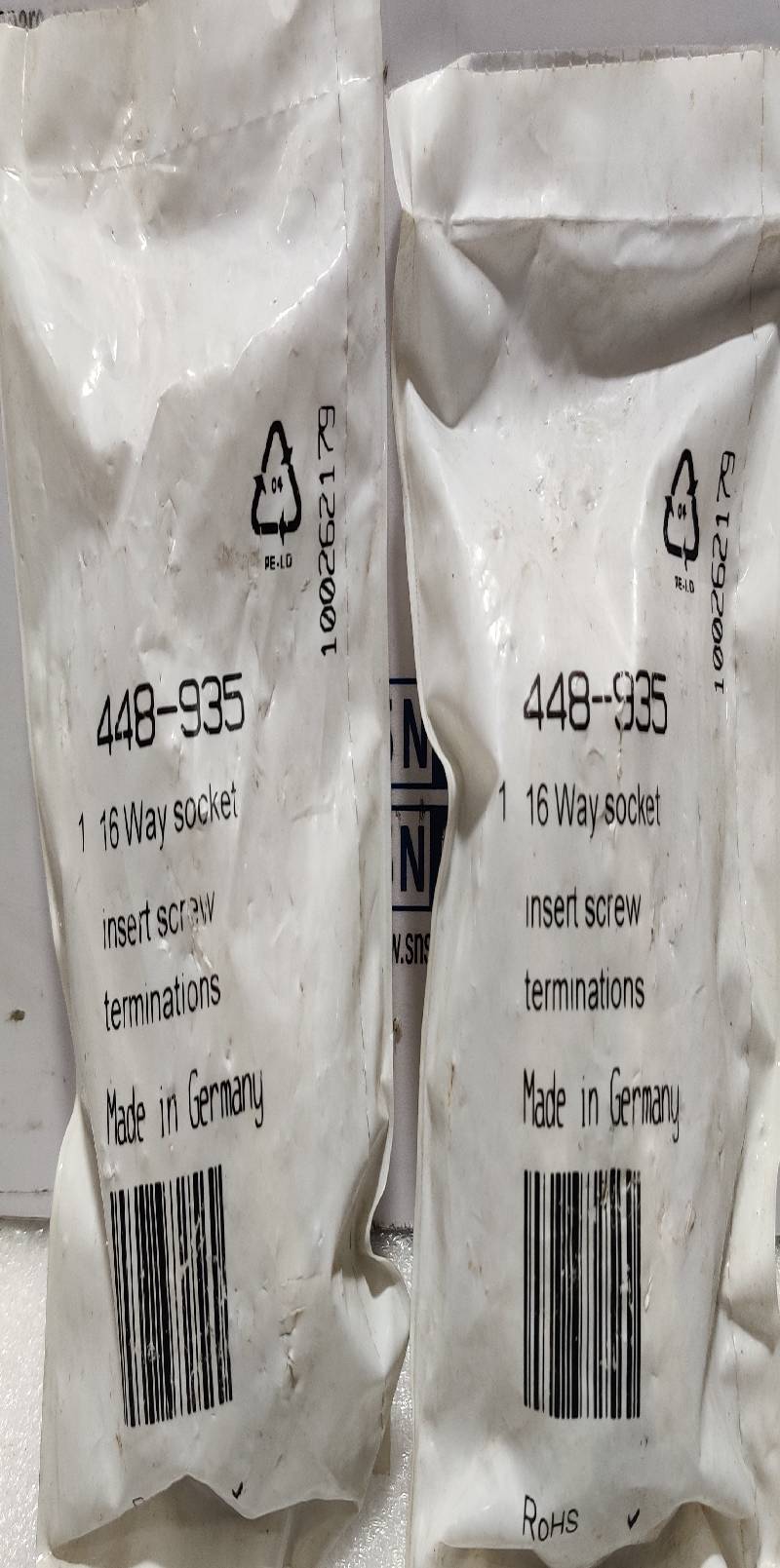 RS Components 448-935 16Way Socket Insert Screw Termination