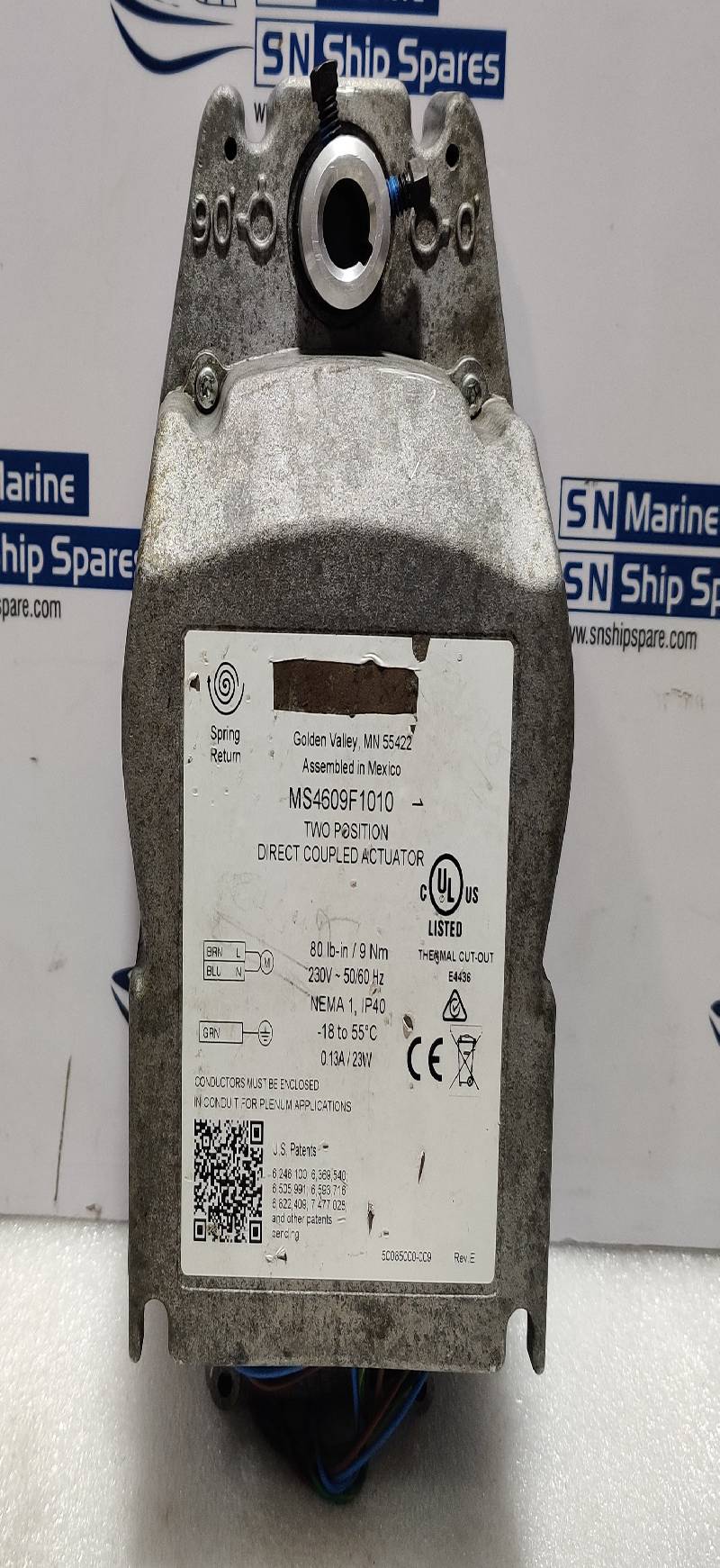 Honeywell MS4609F1010 Two Position Direct Coupled Actuator 230V~50/60Hz