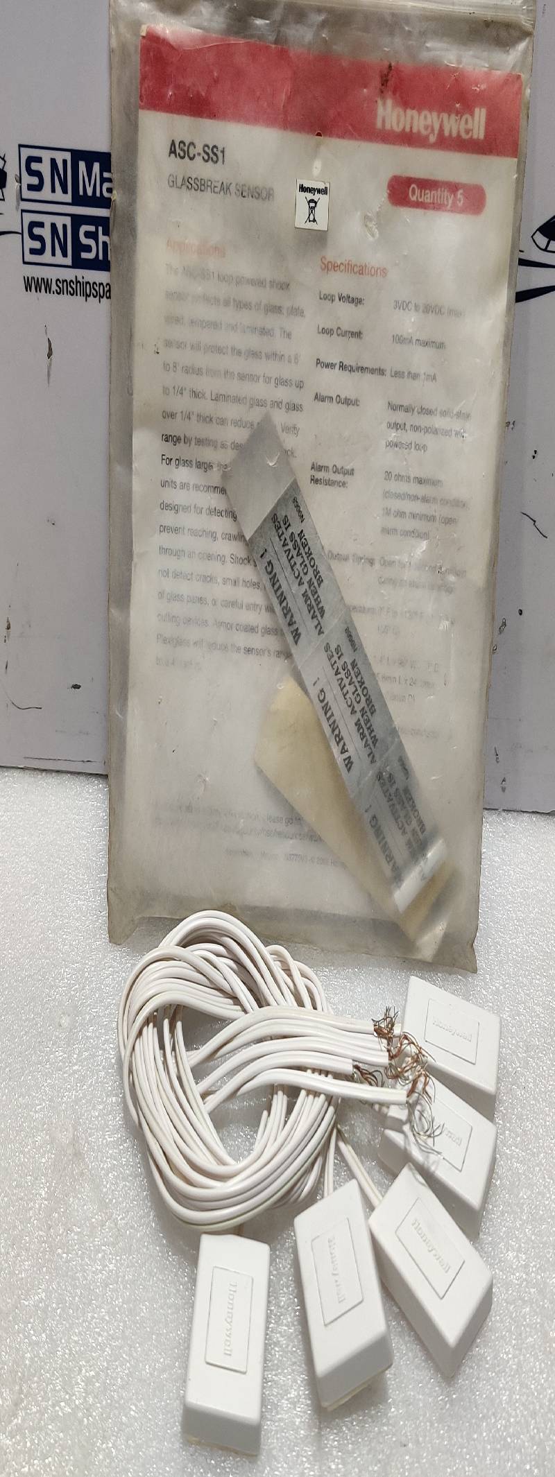 Honeywell ASC-SS1 Glass Break Sensor 5PCs In Lot